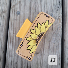 Load image into Gallery viewer, More Hand Tooled Leather Hair Clips