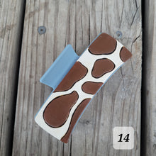 Load image into Gallery viewer, More Hand Tooled Leather Hair Clips