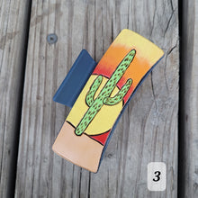 Load image into Gallery viewer, More Hand Tooled Leather Hair Clips