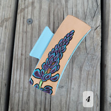 Load image into Gallery viewer, More Hand Tooled Leather Hair Clips