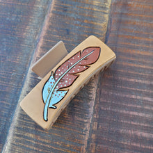 Load image into Gallery viewer, More Hand Tooled Leather Hair Clips