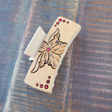 Load image into Gallery viewer, More Hand Tooled Leather Hair Clips