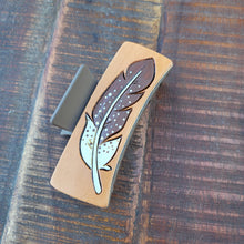 Load image into Gallery viewer, More Hand Tooled Leather Hair Clips