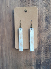 Load image into Gallery viewer, Cowhide Earrings - Blonde Speckle
